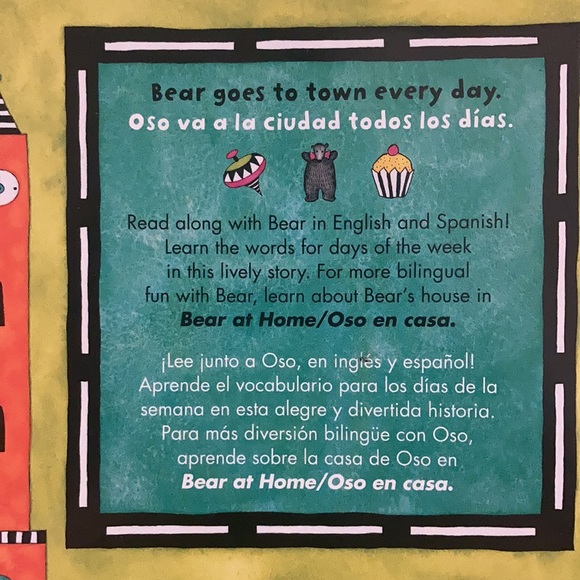 “Bear about town“ Kids Bilingual learning book - Picture 4 of 8